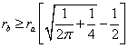 Radius comparison