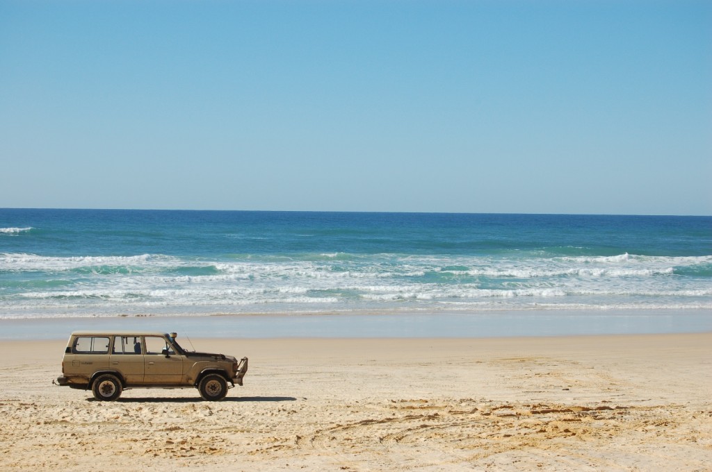 Gorgeous truck in a gorgeous location (Fraser Island)