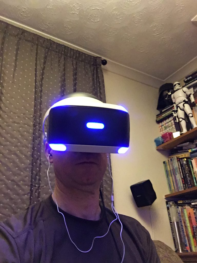 PSVR Headset in action