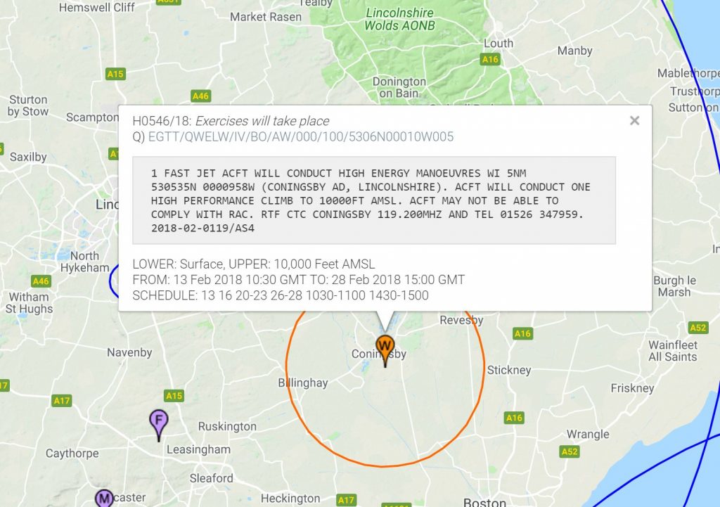 Typhoon NOTAM