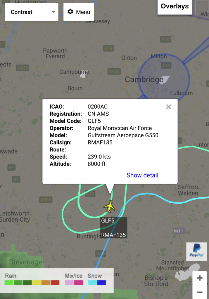 RMAF Heading to Stansted