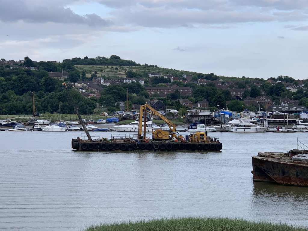 Crane On A Boat