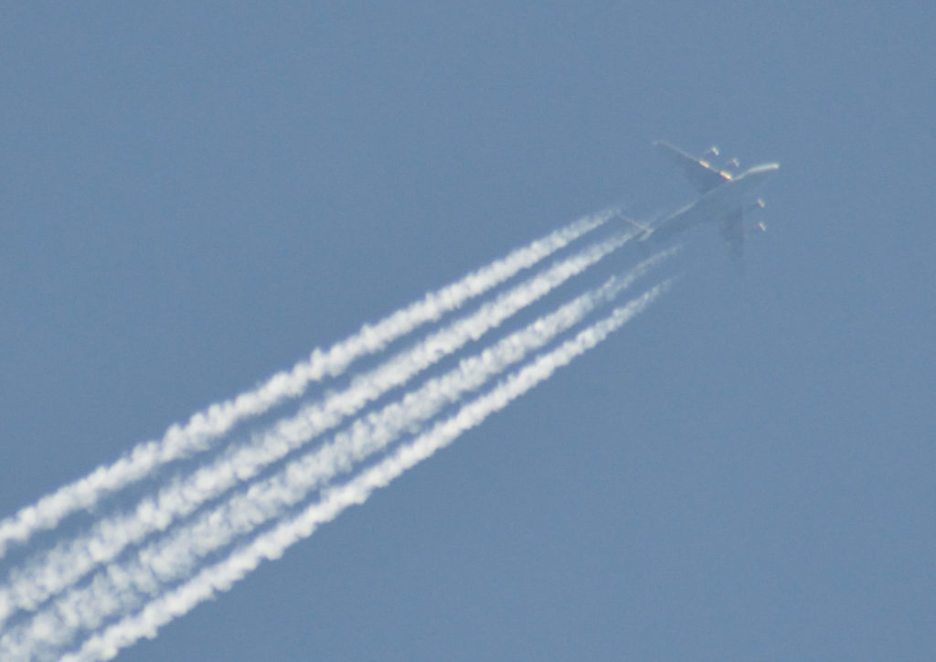 RAF C17 passing over Kent