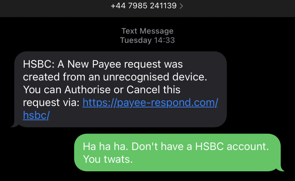 Phishing Text