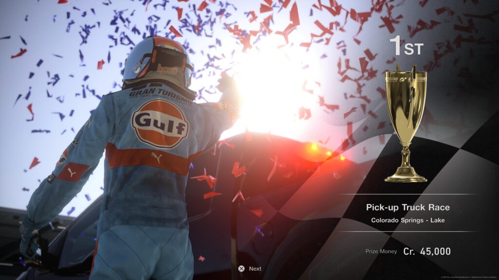 Winning screen - GT7