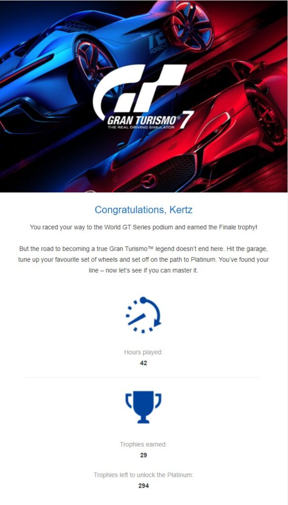 GT Finale Email