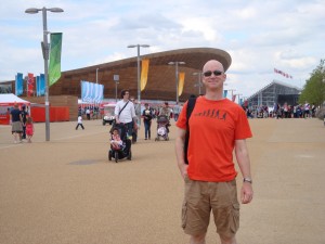 Me outside the velodrome