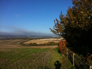 Looking west from Church Road