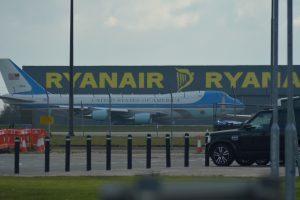 Air Force One taxiing