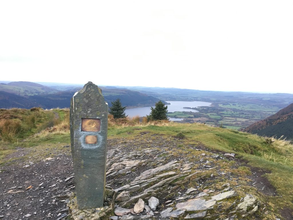 Memorial on Dodd and Bassenthwaite Lake