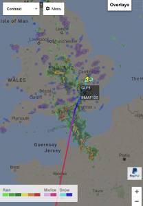 Gulfstream and Thunderstorms