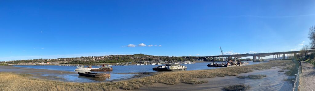 Medway At Rochester Low Tide