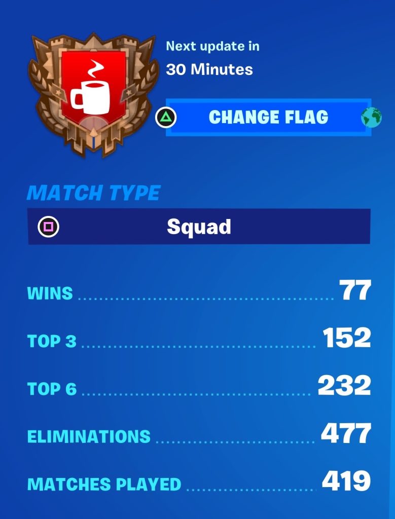 Fortnite Squads Stats