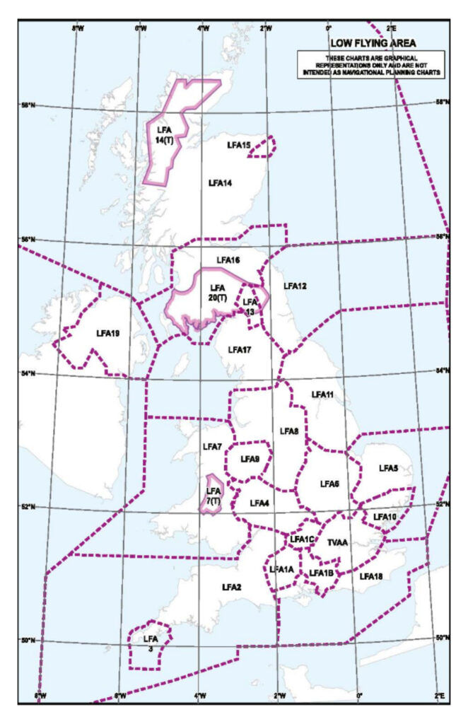 UK Low Flying Areas