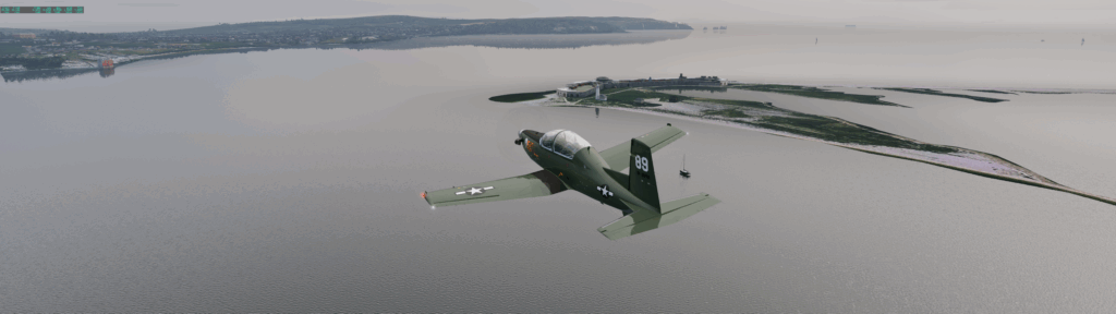 Hurst Castle via X-Plane