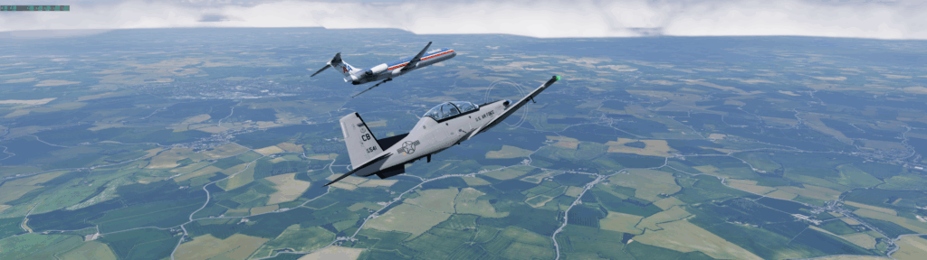 Chasing Down An MD80 - X-Plane