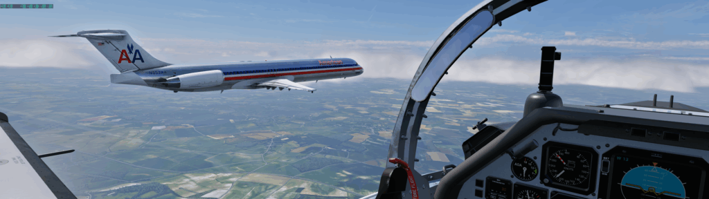 A Caught MD80 - X-Plane
